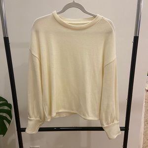 Madewell- long sleeve cream sweater